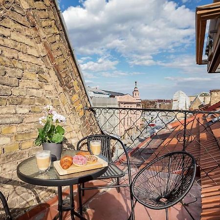Luxury Apartment In Gediminas Avenue With Terrace Vilnius Luaran gambar